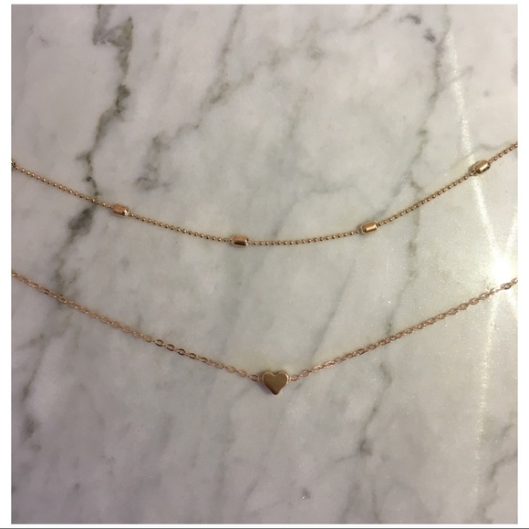 Boho Heart Necklace Bundle - Gold - Picture 2 of 4